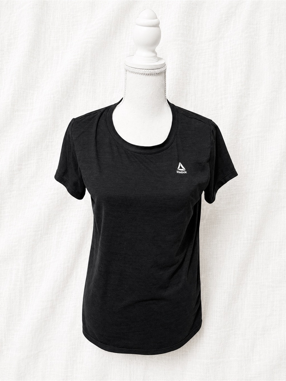 Reebok Black Short Sleeve Logo Tee